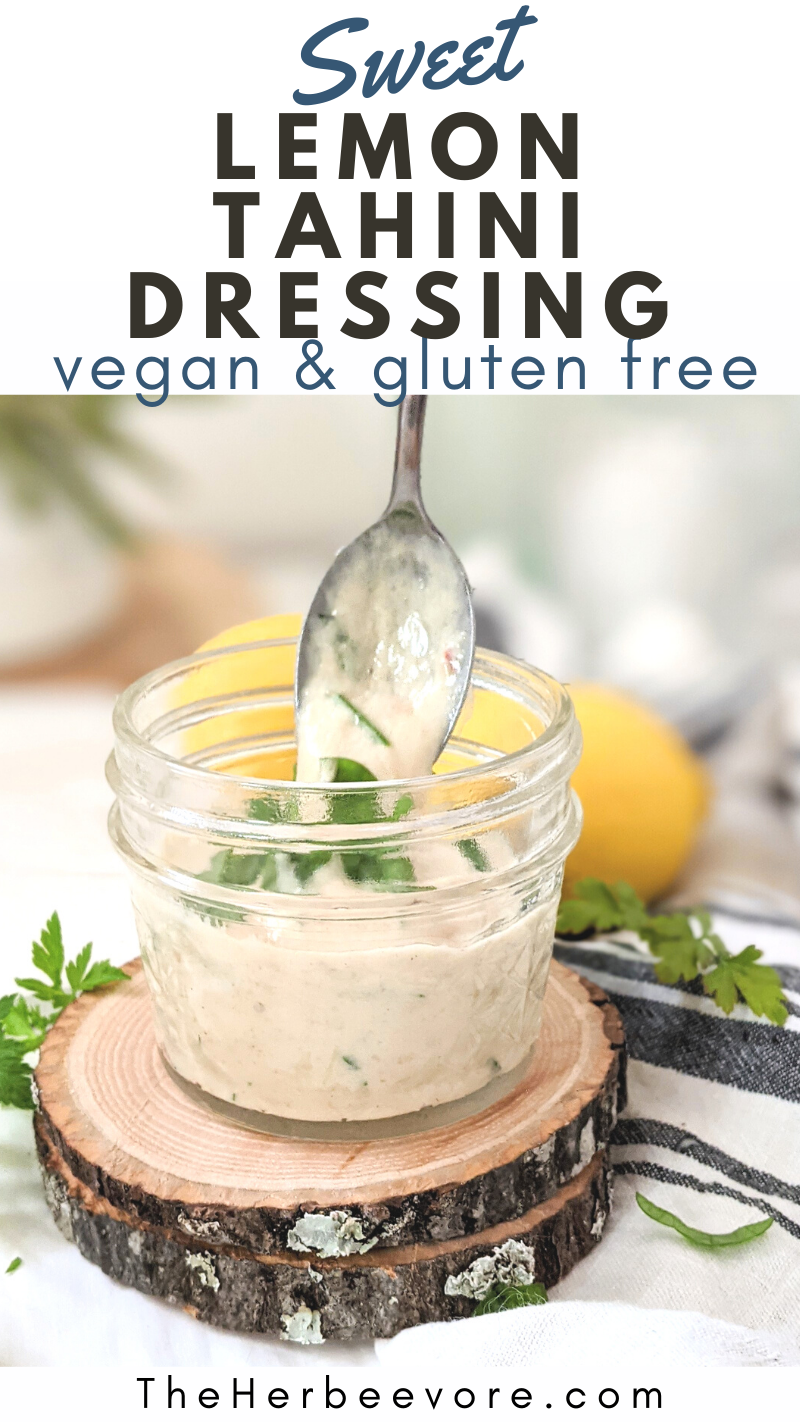 dairy free lemon tahini dressing recipe vegan gluten free re