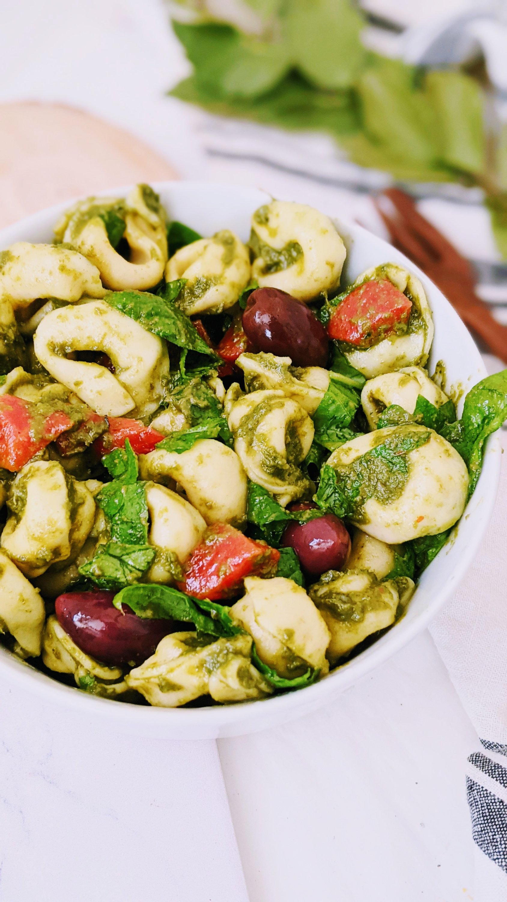 pesto tortellini pasta salad recipe meatless pasta salads for bbqs and entertaining 30 minute summer side dish recipes healthy salads