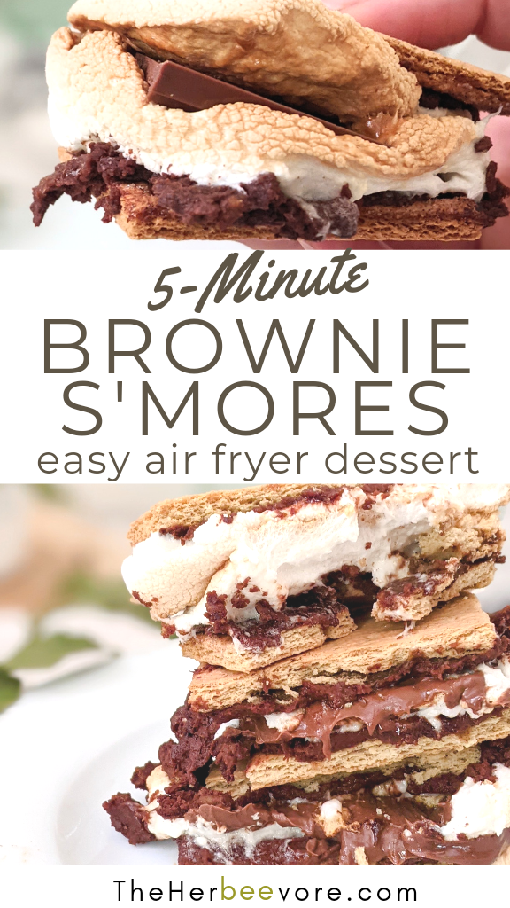 brownie s'mores recipe brownie batter recipes air fryer s'mores in the air fryer healthy vegan s'mores air fried recipe
