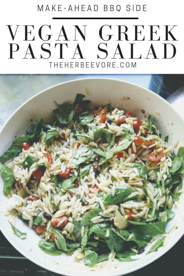vegetarian greek pasta salad recipe vegan dairy free tofu pasta salad with greek dressing healthy summer side dishes