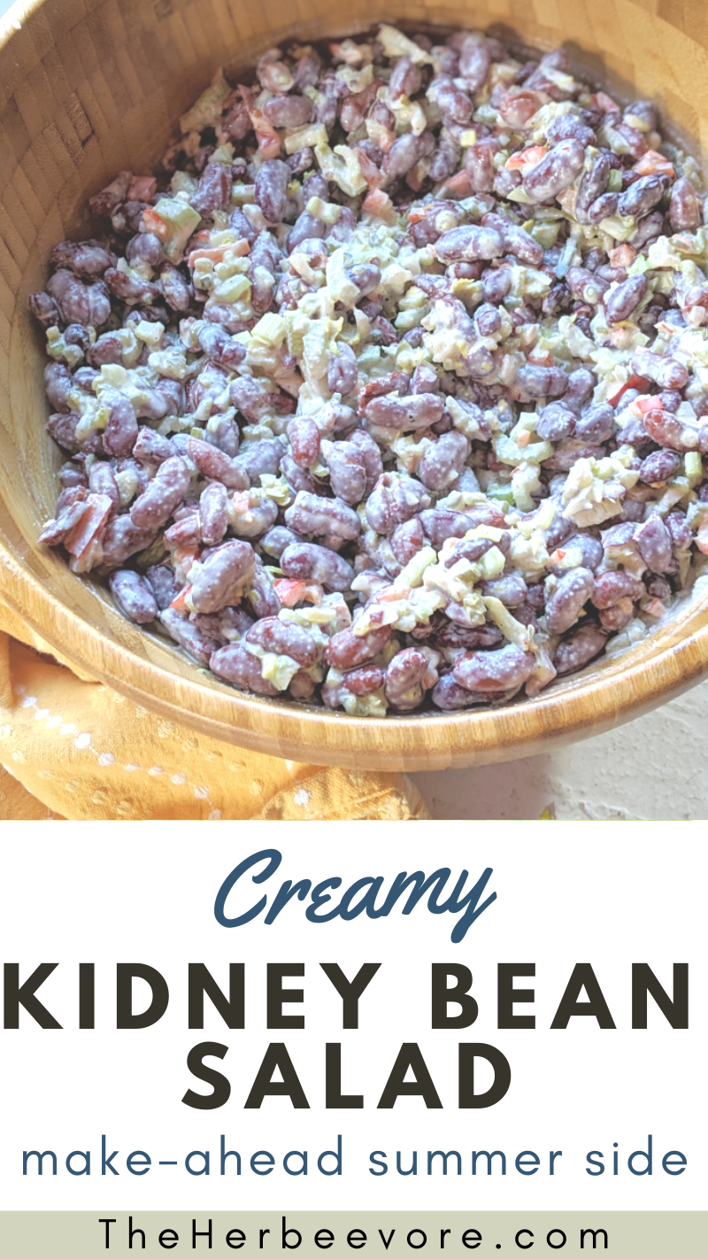 creamy kidney bean salad recipe vegetarian high protein summer side dishes chicago recipes midwestern bean salad recipes healthy plant based bean salads