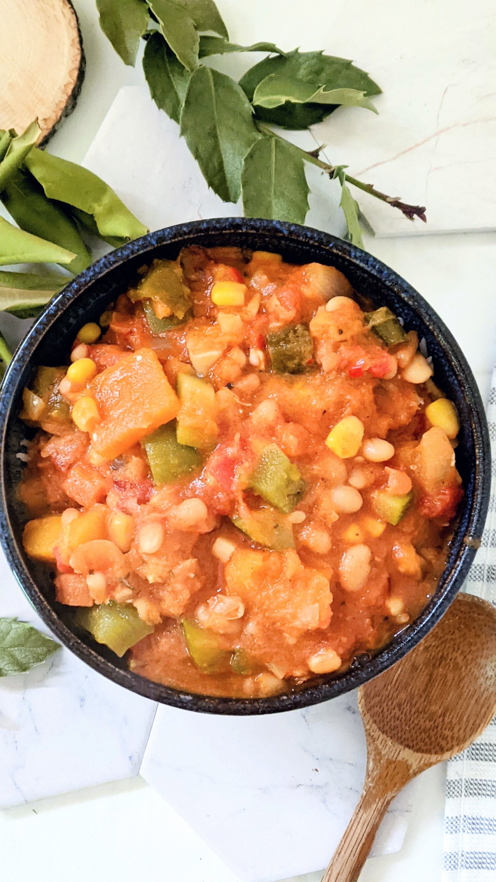 three sisters stew vegan gluten free summer stew recipes with corn squash beans okra tomatoes plant based proten whole foods plant based recipes for summer vegan healthy dinner ideas