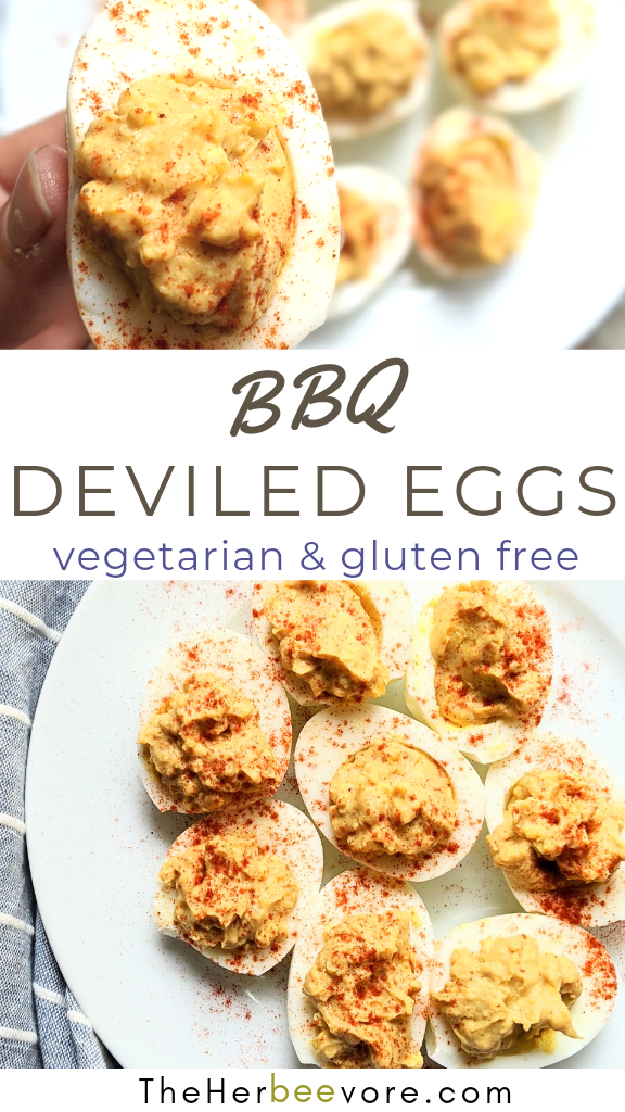 barbecue deviled eggs recipe vegetarian eggs with bbq sauce side dishes for summer party healthy high protein appetizers everyone loves recipes for summer crowd pleaser appetizer ideas