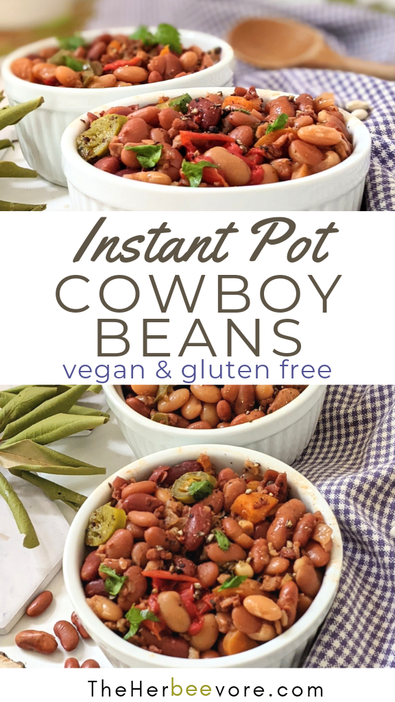 instant pot cowboy beans vegan bbq beans recipes vegetarian pressure cooker cowboy beans in the  instant pot