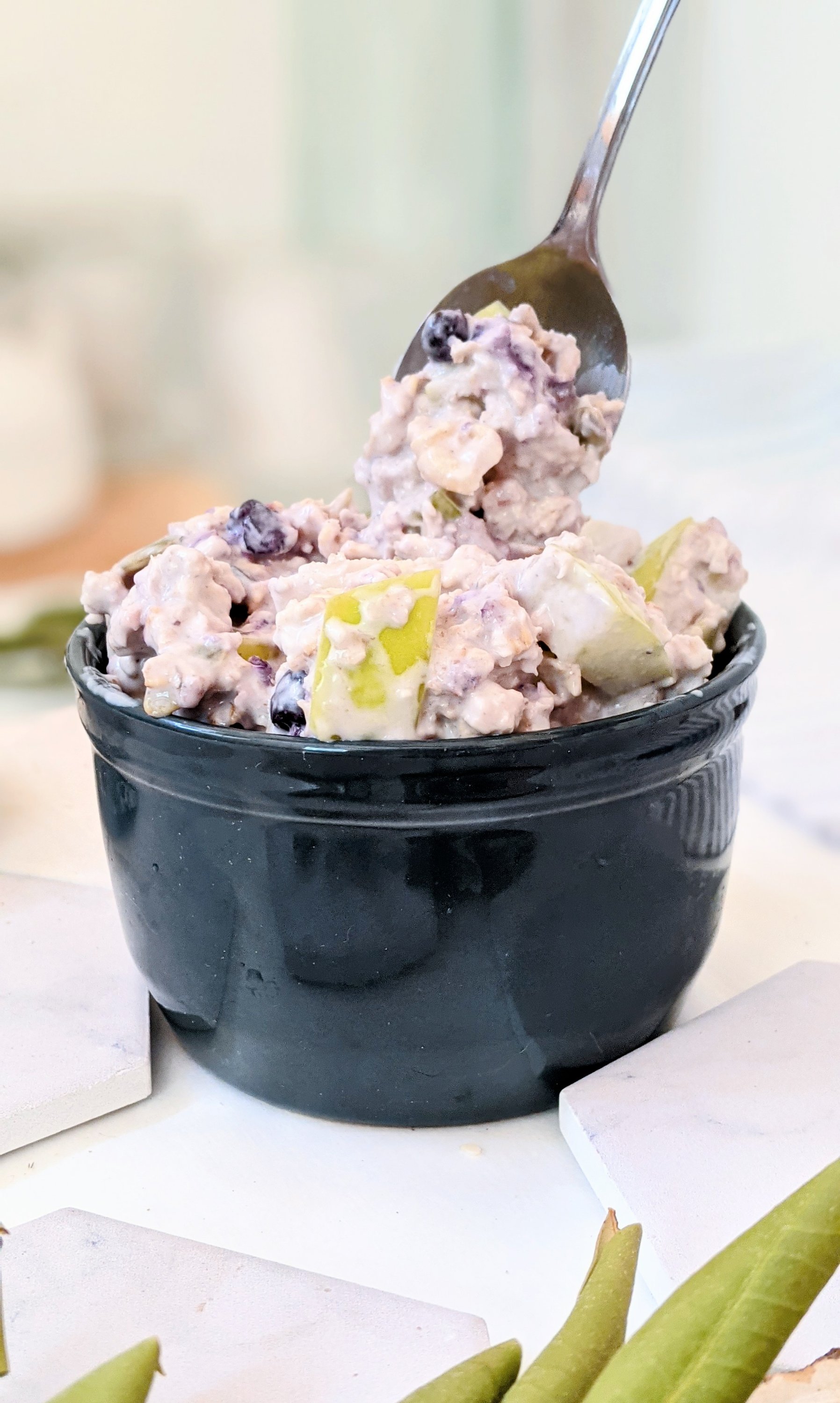 plant based breakfast recipes overnight oatmeal blueberry recipes healthy vegan overnight oats with berries and yogurt walnuts and almond milk