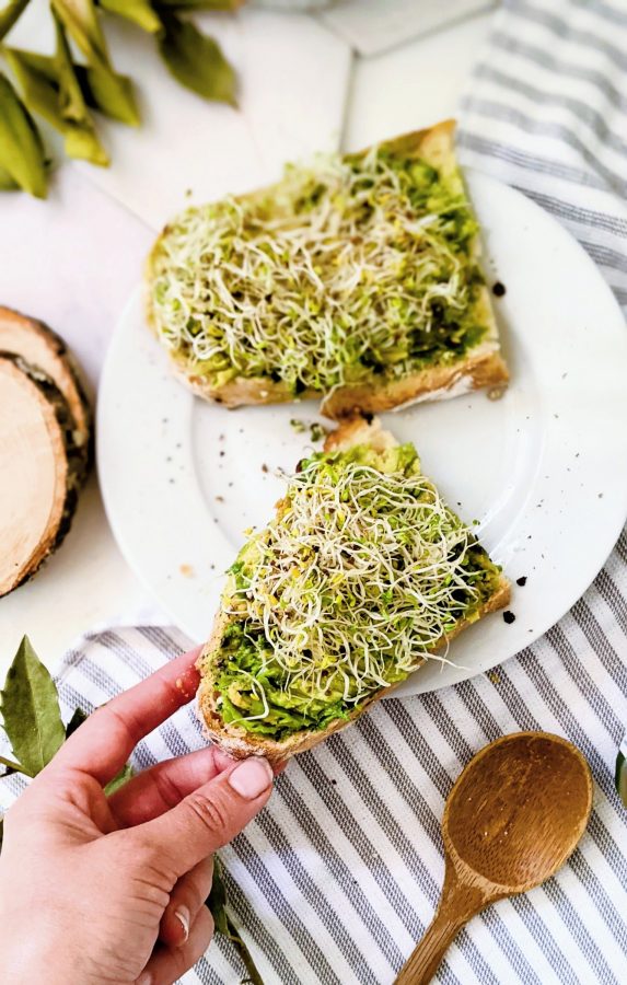 Avocado Toast with Sprouts Recipe (Vegan, Gluten Free)