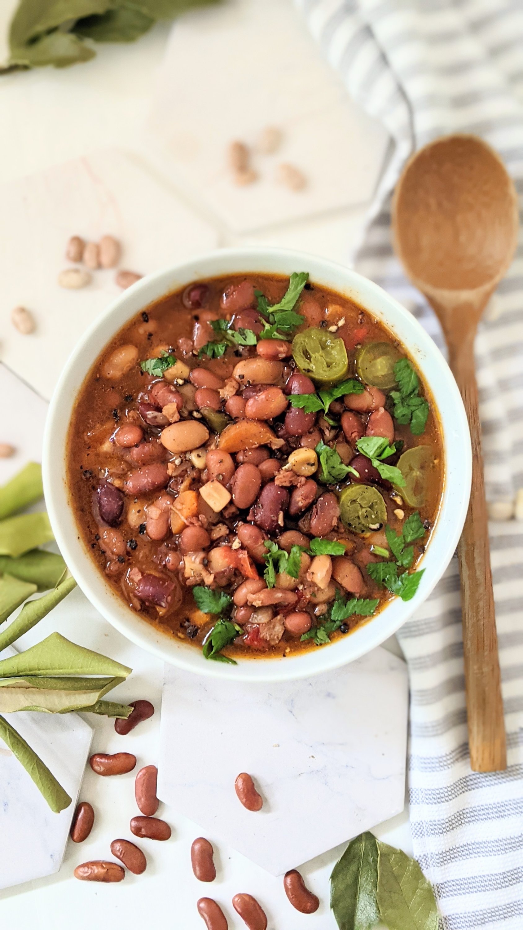 cowboy beans stew recipe vegetarian barbecue bean soup with pinto kidney white beans abd barbecue sauce bell pepper and corn southwest bean soup recipes western cowboy foods vegan