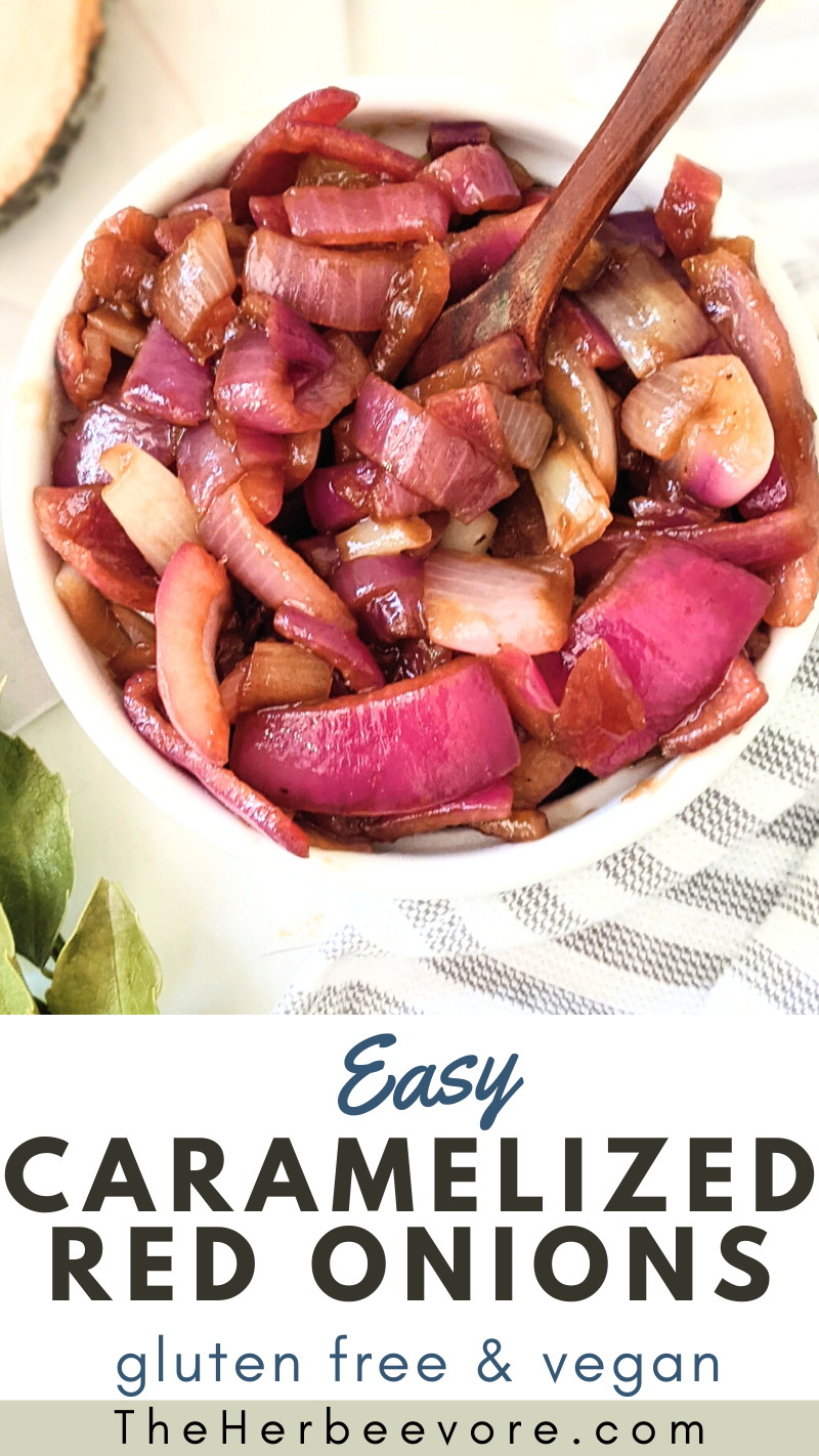 caramelized red onions recipe healthy plant based caramelized purple onions vegan gluten free quick fast onions caramelized how to do you reduce red onions