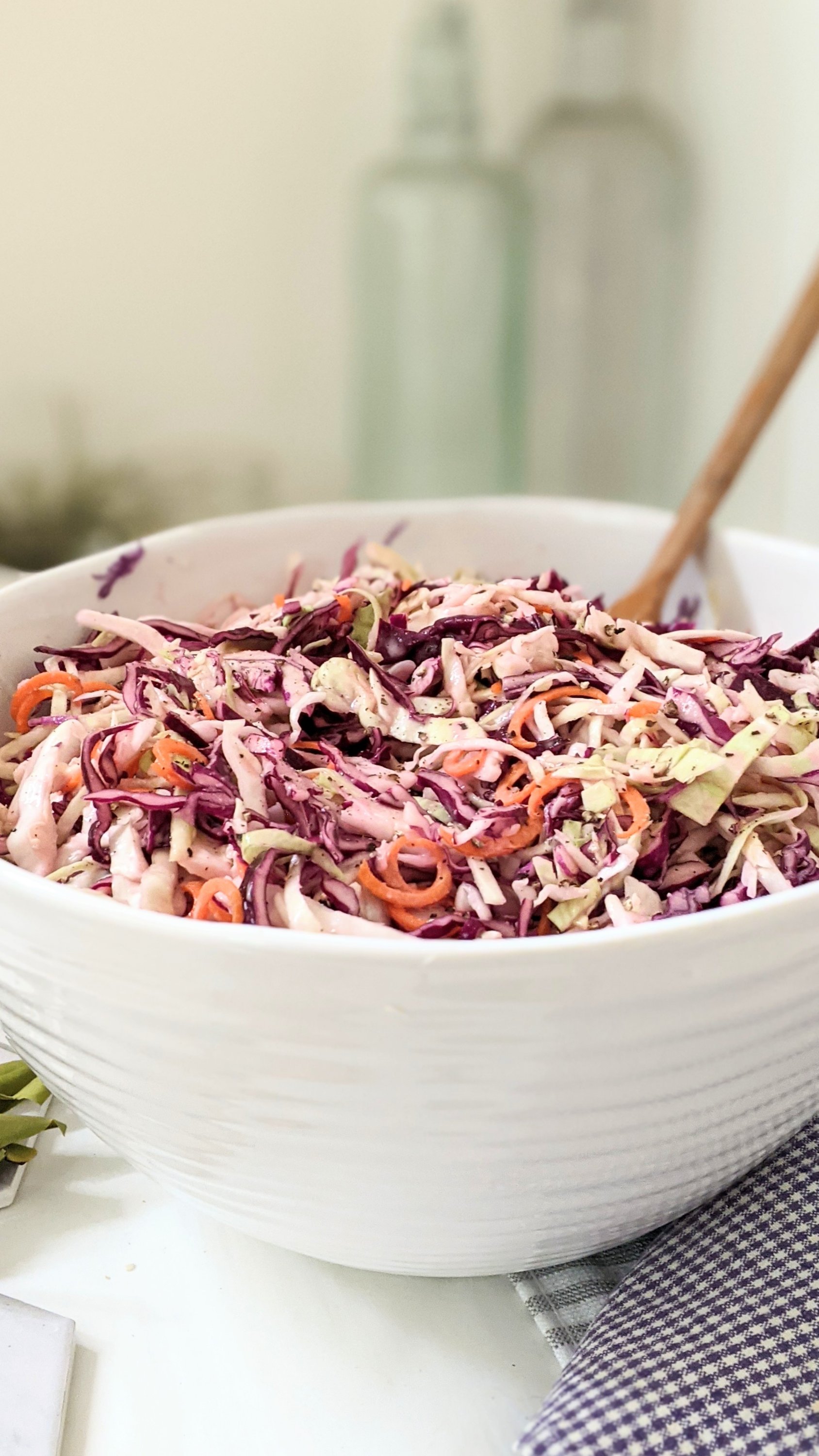 dairy free coleslaw recipe with red cabbage salad for summer bbq picnic side dishes gluten free potluck salads healthy recipes with red cabbage coleslaw