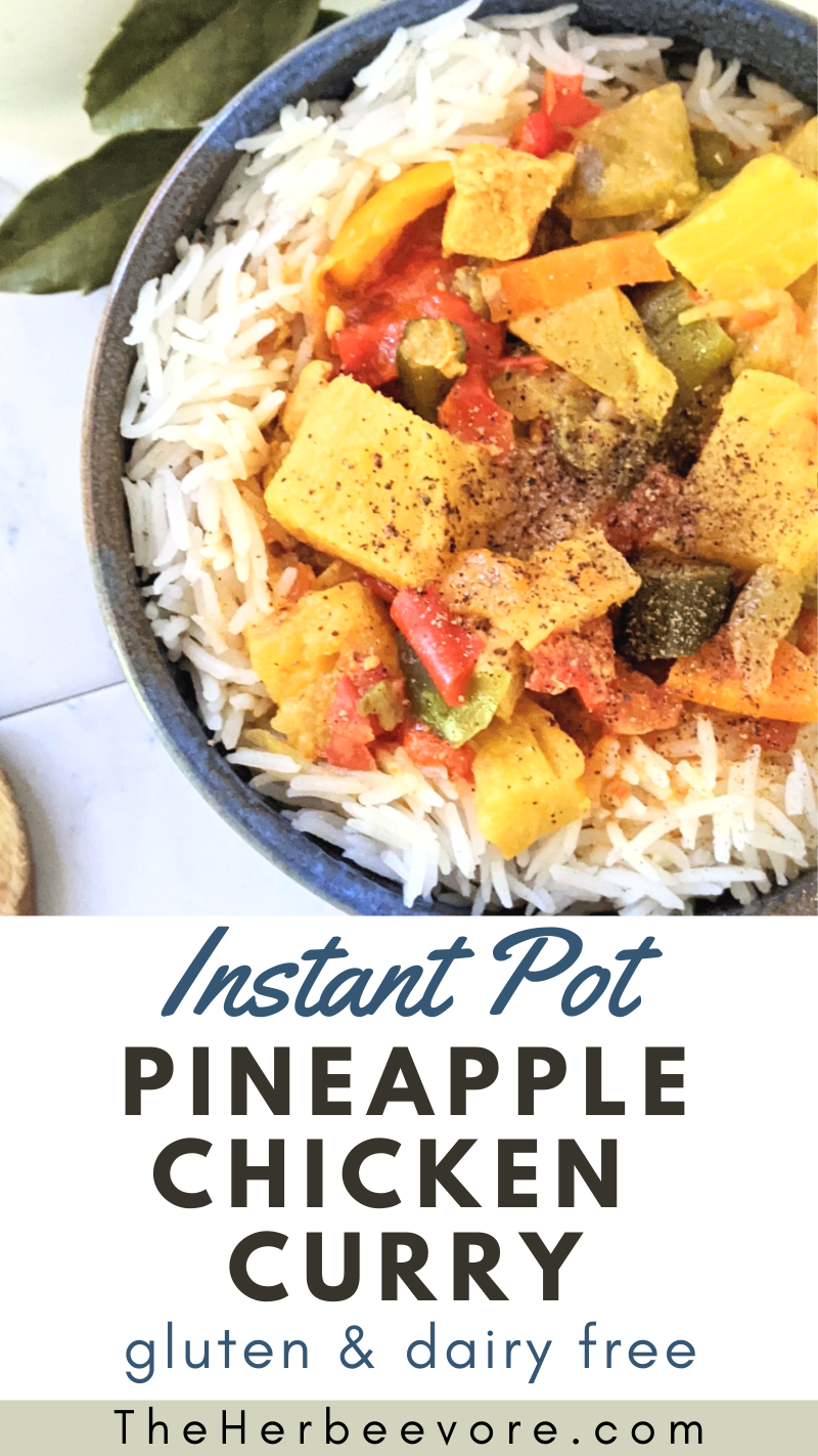 pressure cooker pineapple chicken curry recipe without dairy gluten free pineapple chicken curry coconut milkbell pepper onion turmeric chicken curry and carrots