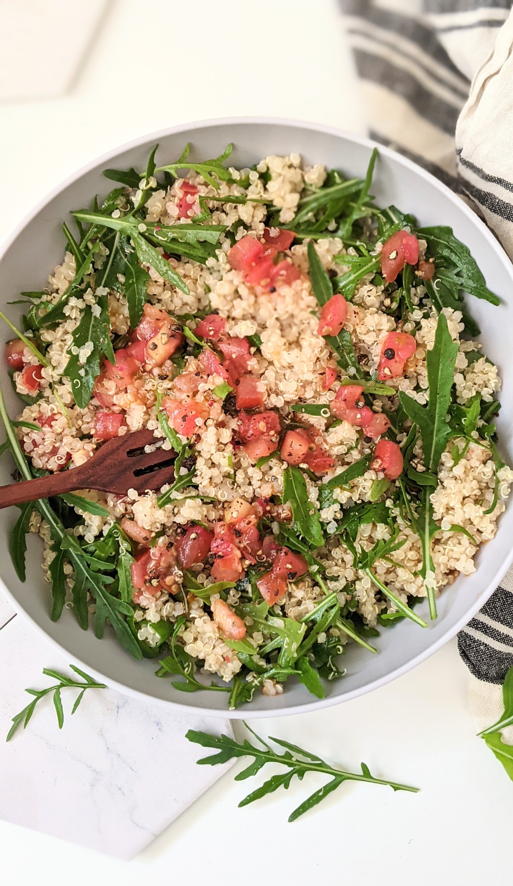 plant based summer quinoa salad healthy tomato basil quinoa bruschetta salad recipes for lunch hearty quinoa salads high protein dairy free salad recipes for hot days meal prep salads