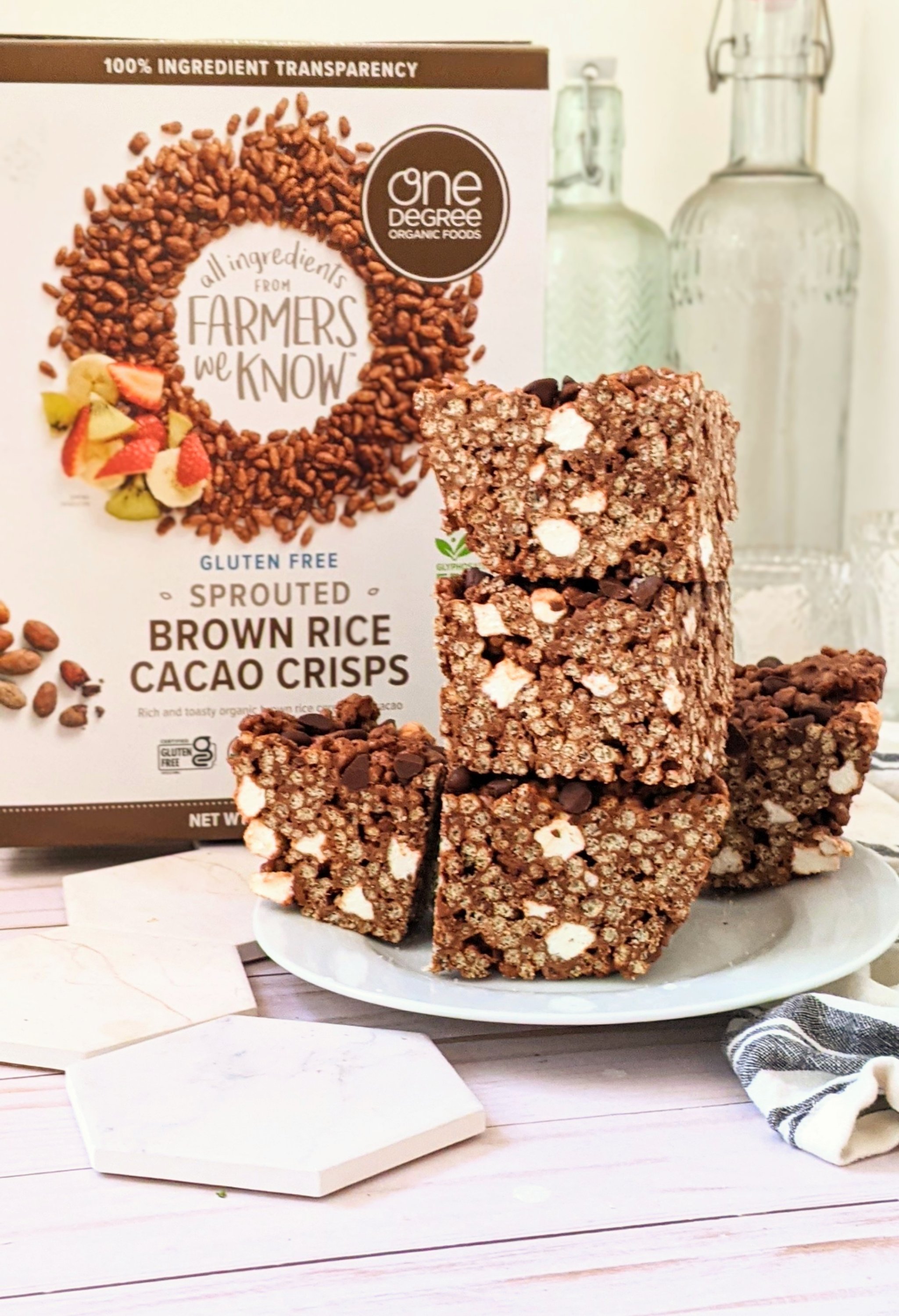one degree organics brown rice cacao crisps cereal recipes healthy chocolate cereal bars vegan chocolate rice krispie treats recipe with coconut oil