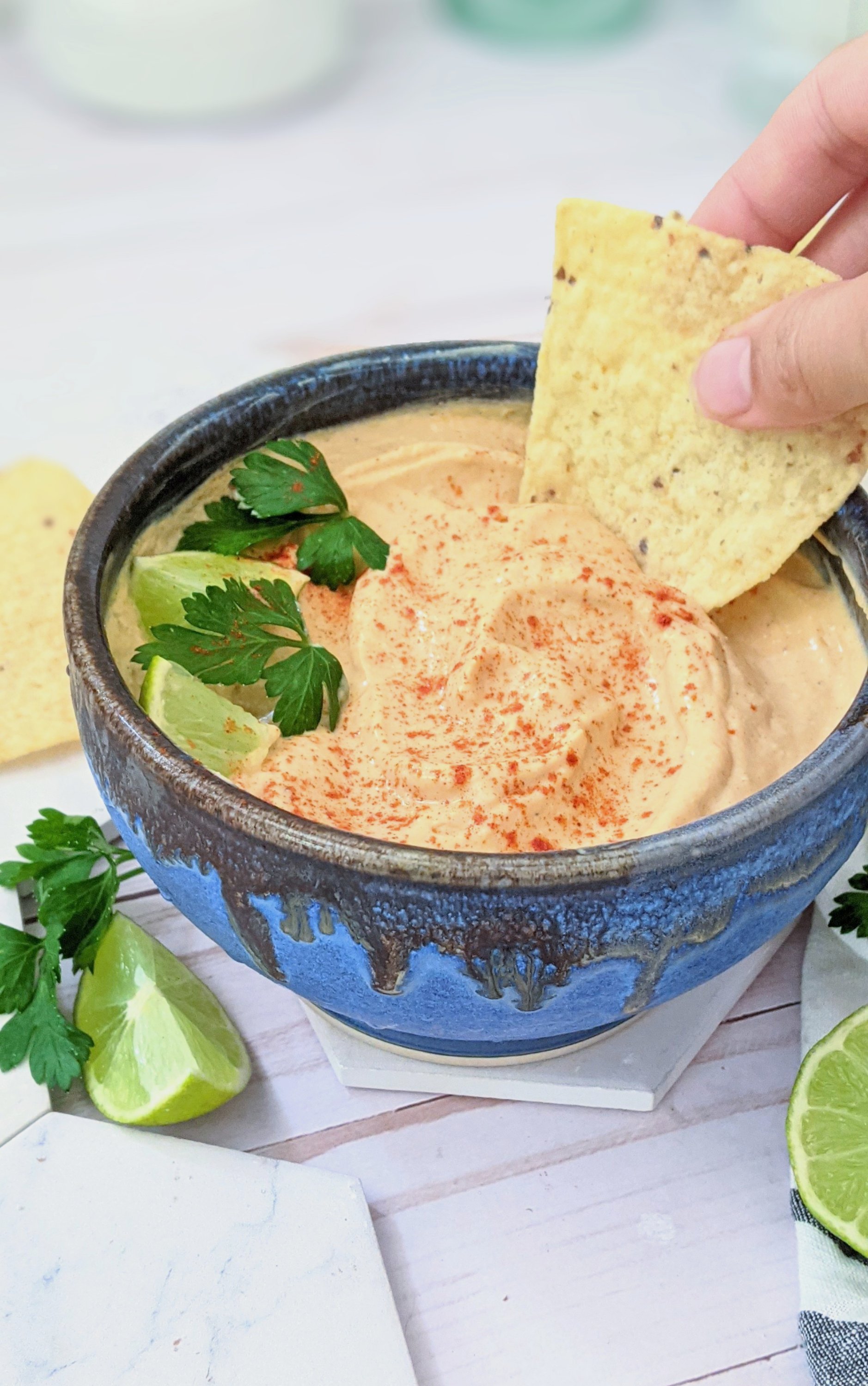 cheeseless queso recipe vegan glutuen free dairy free mexican cheese sauce spicy vegan nacho dip recipe with silken tofu dips for parties blender cheese sauce vegan fiesta sauce