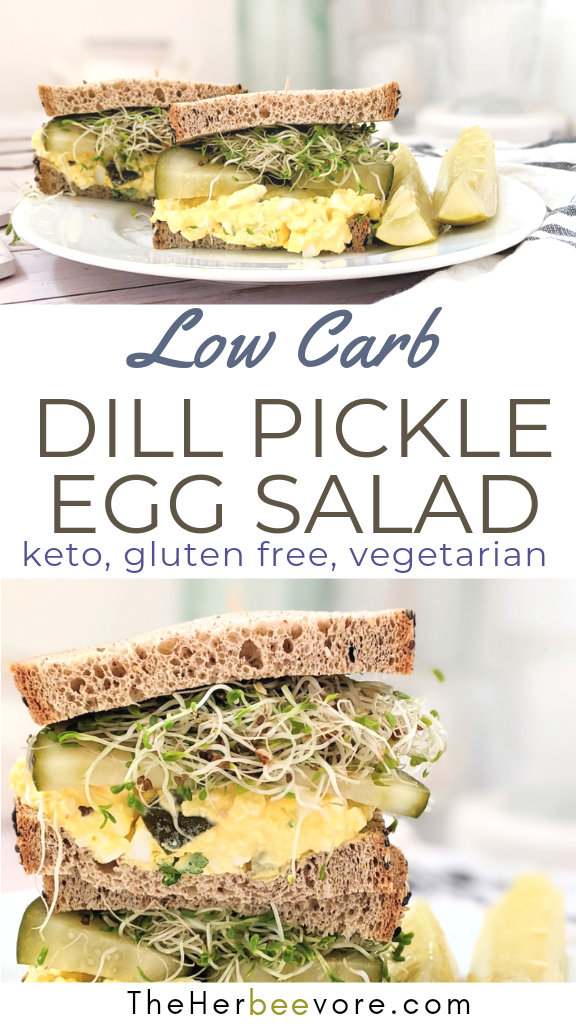 keto dill pickle egg salad sandwich meatless keto recipes for lunch or dinner vegetarian low carb sandwiches with low carb bread the best low carb bread