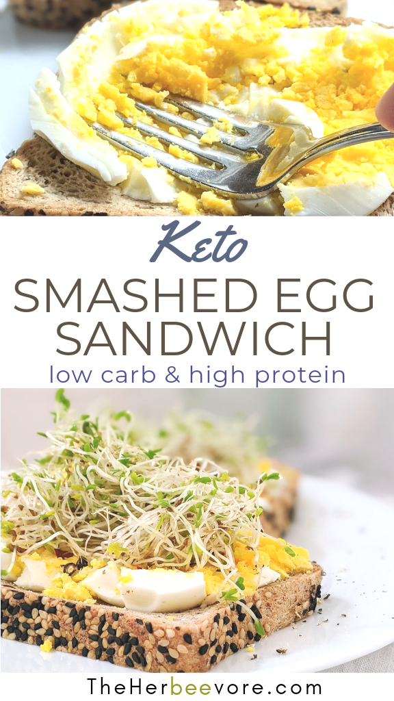 keto smashed egg sandwich with hardboiled eggs on a sandwich ways to eat hardboiled eggs that aren't deviled eggs healthy high protein breakfast sandwich ideas ketogenic low carb breakfast sandwiches with smashed eggs