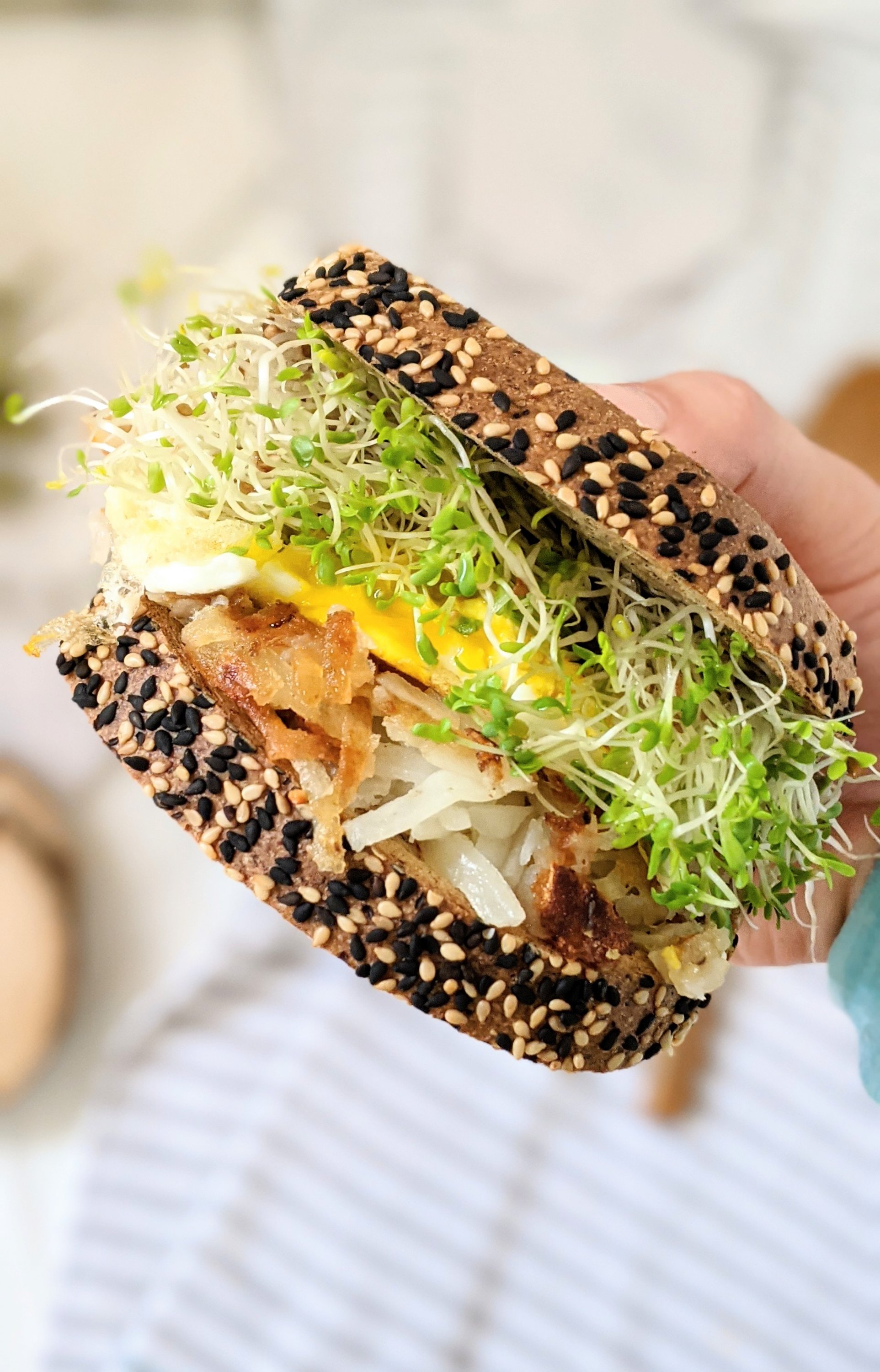 hash brown breakfast sandwich vegan and gluten free options healthy plant based weekend brunch ideas and recipes