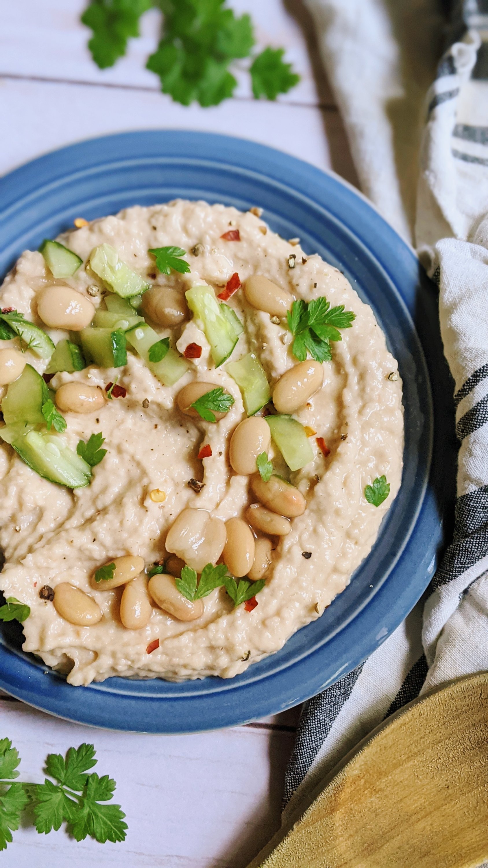 creamy hummus without oil hummus without chickpeas no garbanzo bean hummus with navy beans or cannellini beans instead of chickpeas can i make hummus without chickpeas no oil bean dip recipes