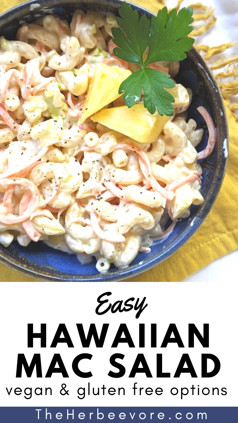 tropical party side dishes recipe vegan gluten free healthy homemade macaroni salad recipes for luau party hawaiian party food for entertaining tropical side dishes vegan hawaii mac salad with pineapple vegetarian mac salad