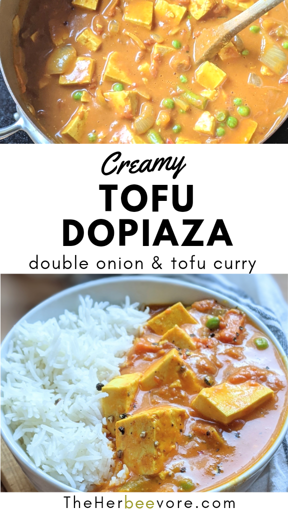 tofu dopiaza curry indian tofu recipes tofu paneer curry with double onion tofu recipes with garam masala and bell peppers