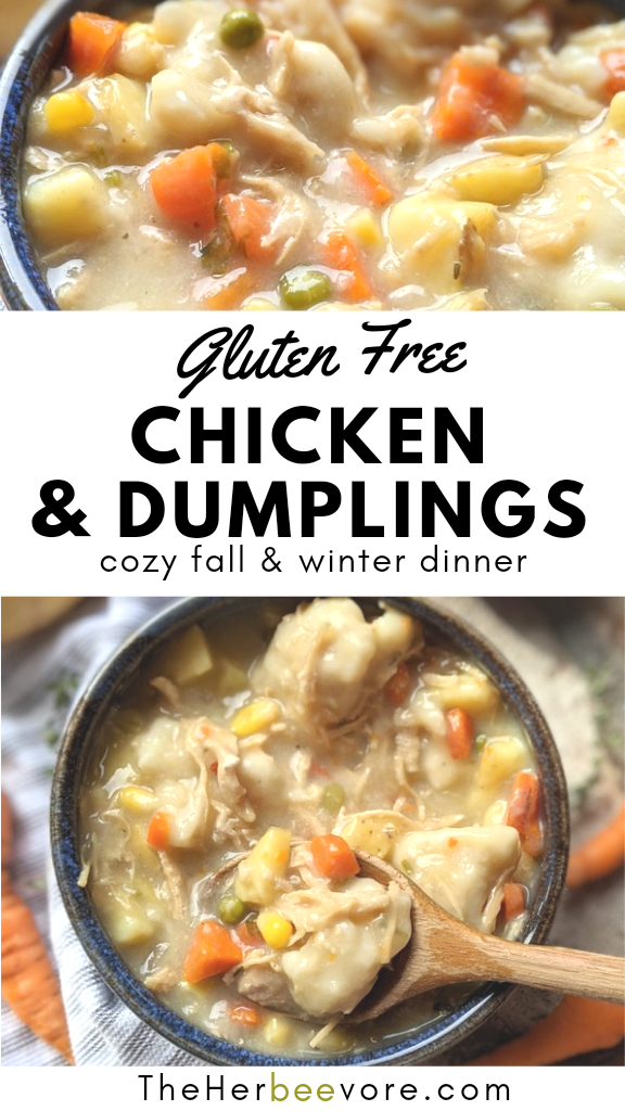 gluten free chicken and dumplings soup recipe dairy free healthy homemade comfort food meal prep recipes for winter and fall