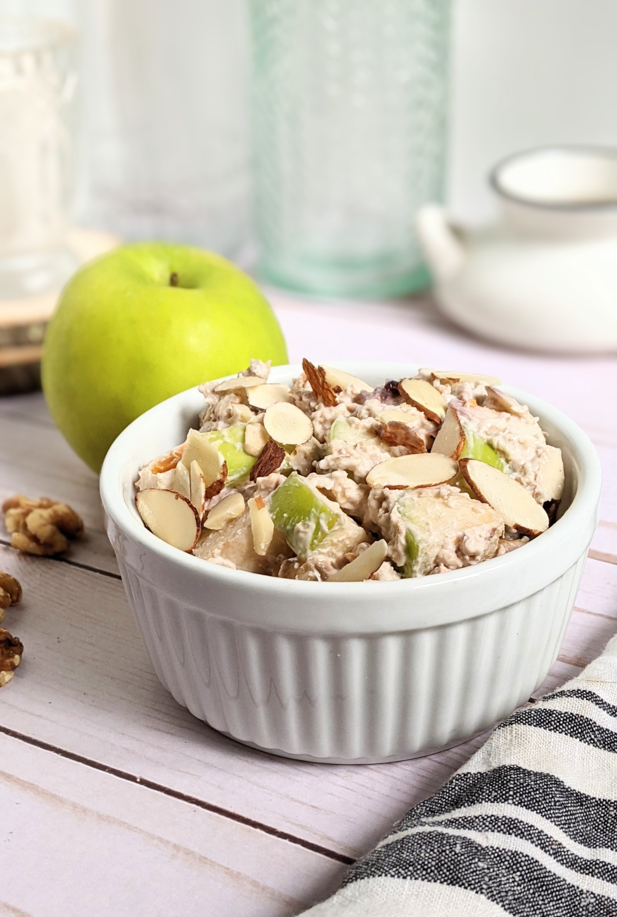 Apple banana overnight oats bircher muesli dairy free vegan gluten free oats switzerland traditional swiss recipes