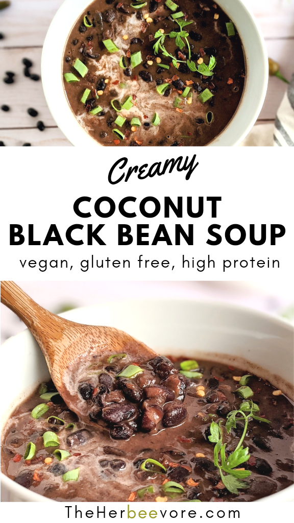 black bean coconut soup recipe vegan gluten free dairy free creamy bean soup coconut bean soup recipes cozy vegetarian stew with beans