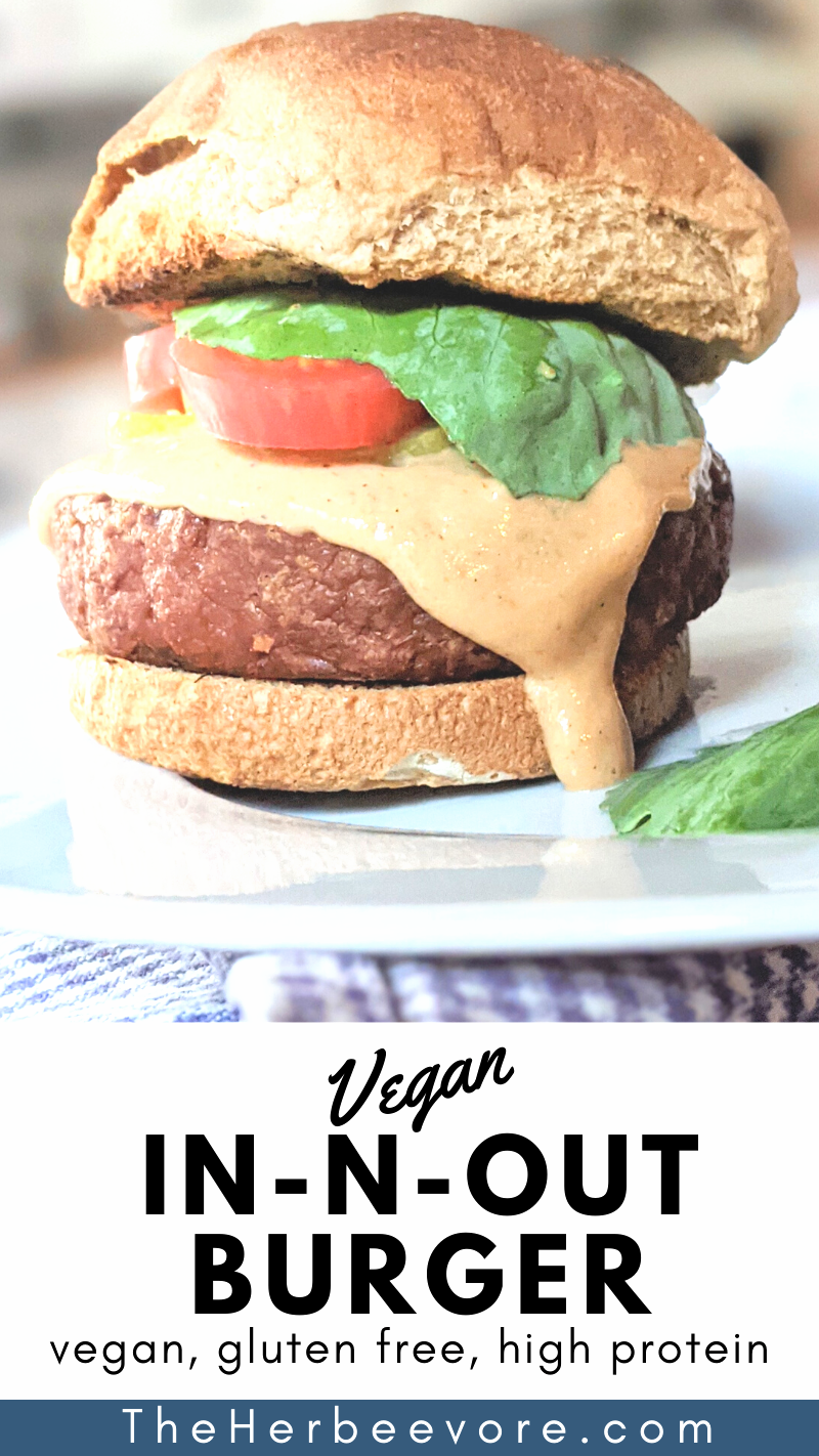 meatless n and out burgers vegan gluten free copycat recipes fast food in and out copycat burgers vegetarian high protein gluten free recipes with lettuce tomato gluten free hamburger buns and pickles