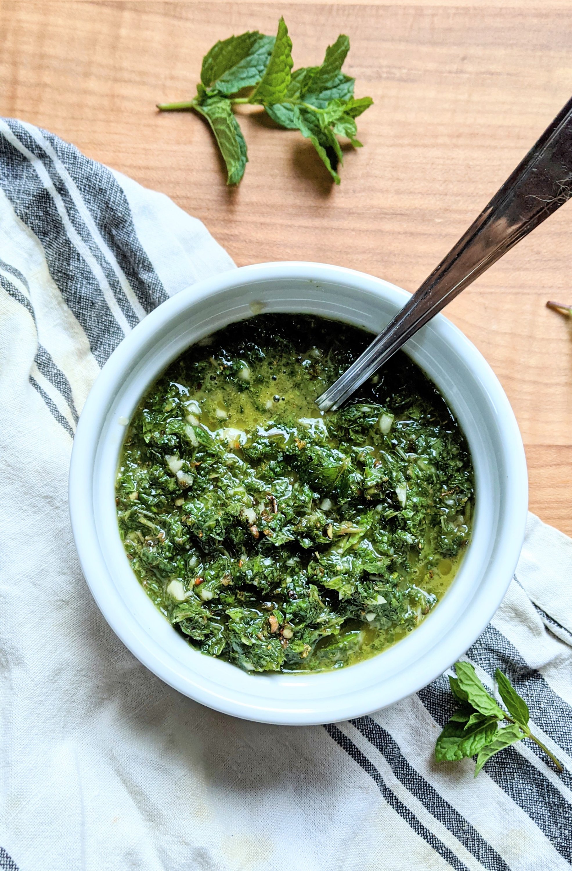 mint chimichurri no parsley frest mint sauce for lamb spicy and garlic mint chimichurri sauce for meats steaks and grilled vegetables