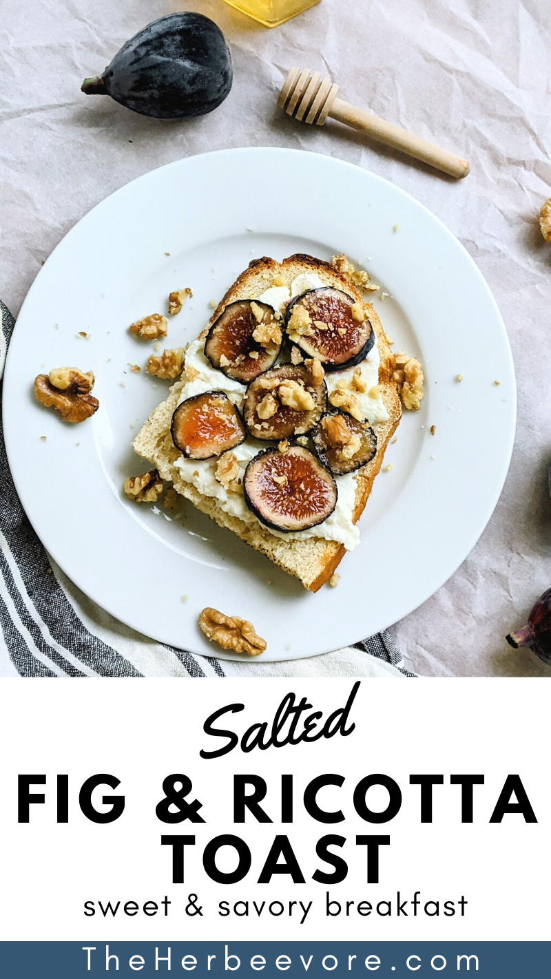 sweet and savory ricotta toast with figs and honey recipe healthy brunch ideas fancy food for instagram healthy breakfast recipes in 5 minutes easy and fancy breakfast ideas