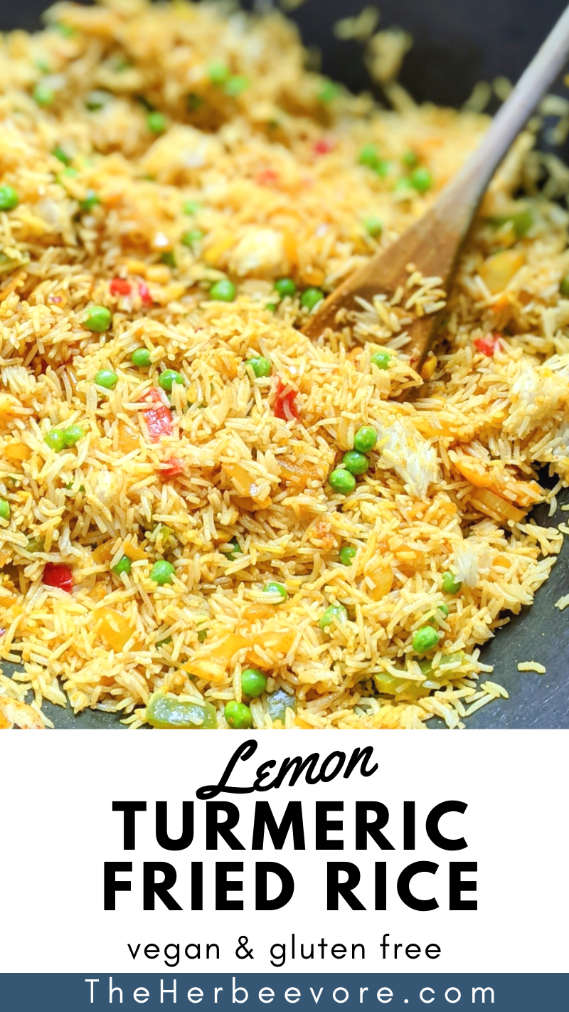 turmeric lemon rice recipes healthy yellow fried rice vegan gluten free rice recipes leftover rice what to do with cooked rice