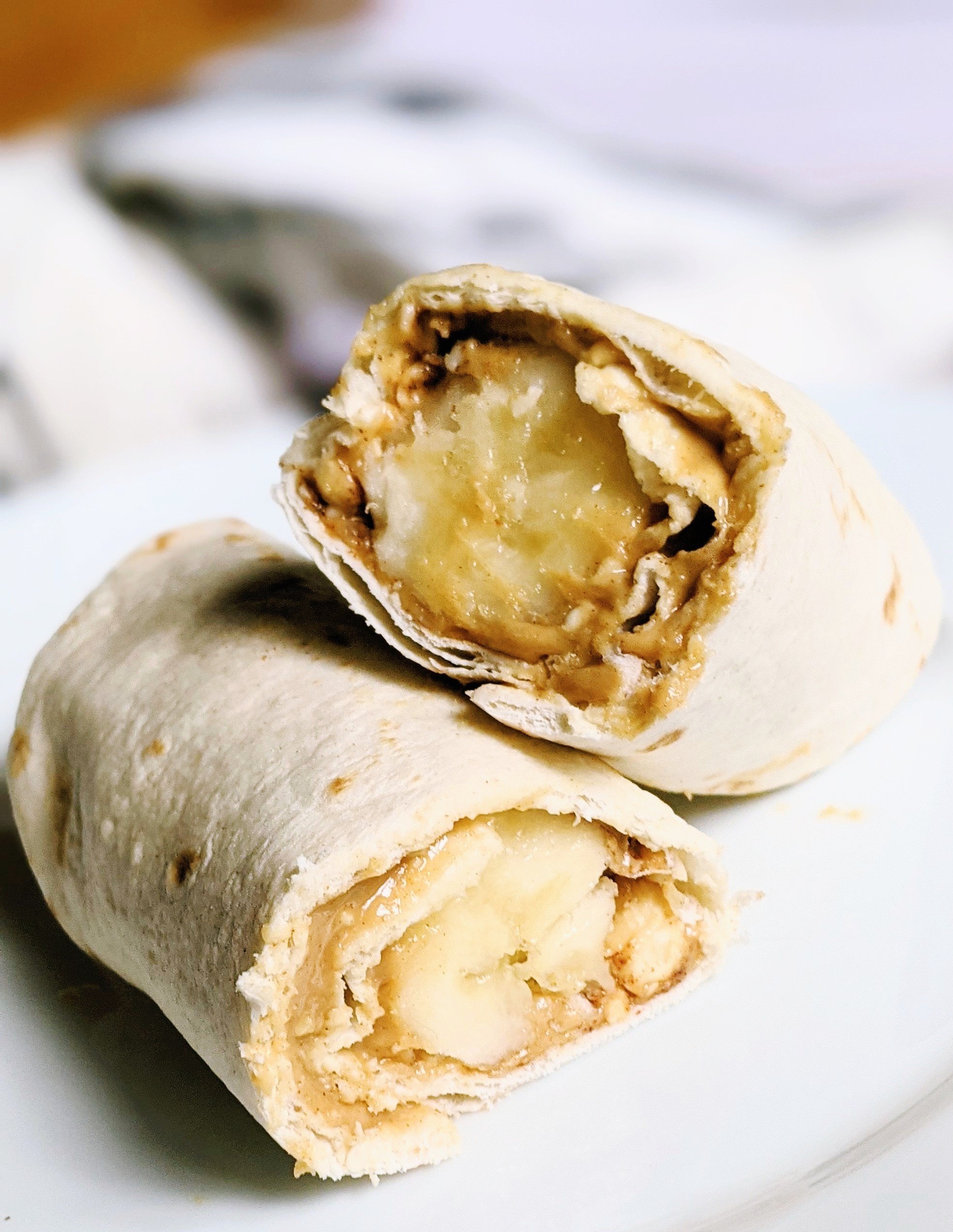 banana tortilla wrap vegan gluten free healthy snack recipes for kids and adults in between meetings