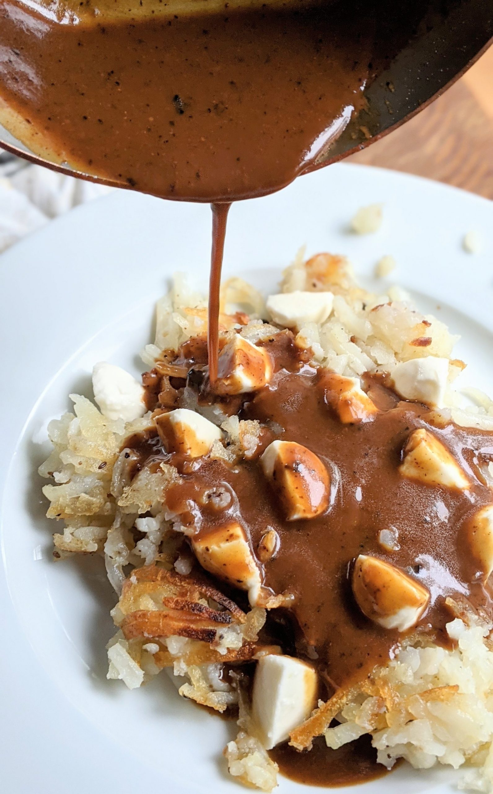 poutine with hash browns recipe fun hash browns and gravy recipe with cheese curds potatoes cheese and gravy for breakfast recipes can i eat poutine for breakfast