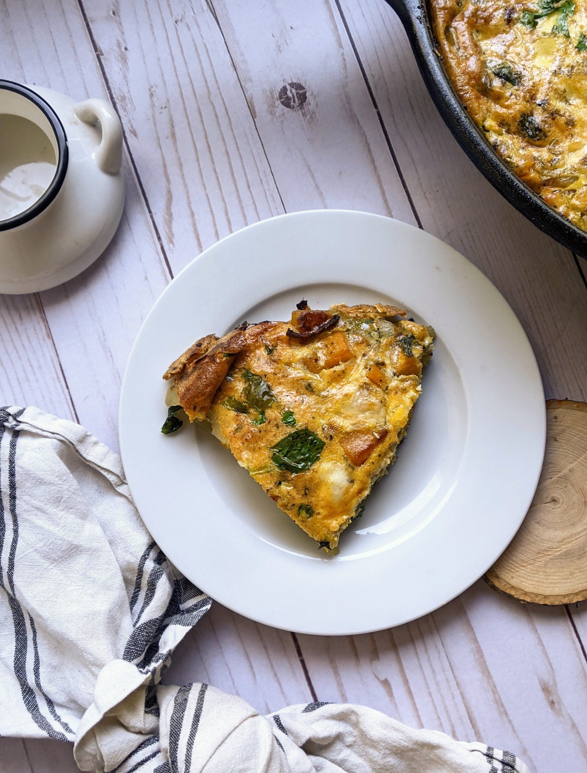 vegetarian butternut squash frittata with caramelized onions kale eggs milk cheese and paprika recipes to use eggs for breakfast vegetarian