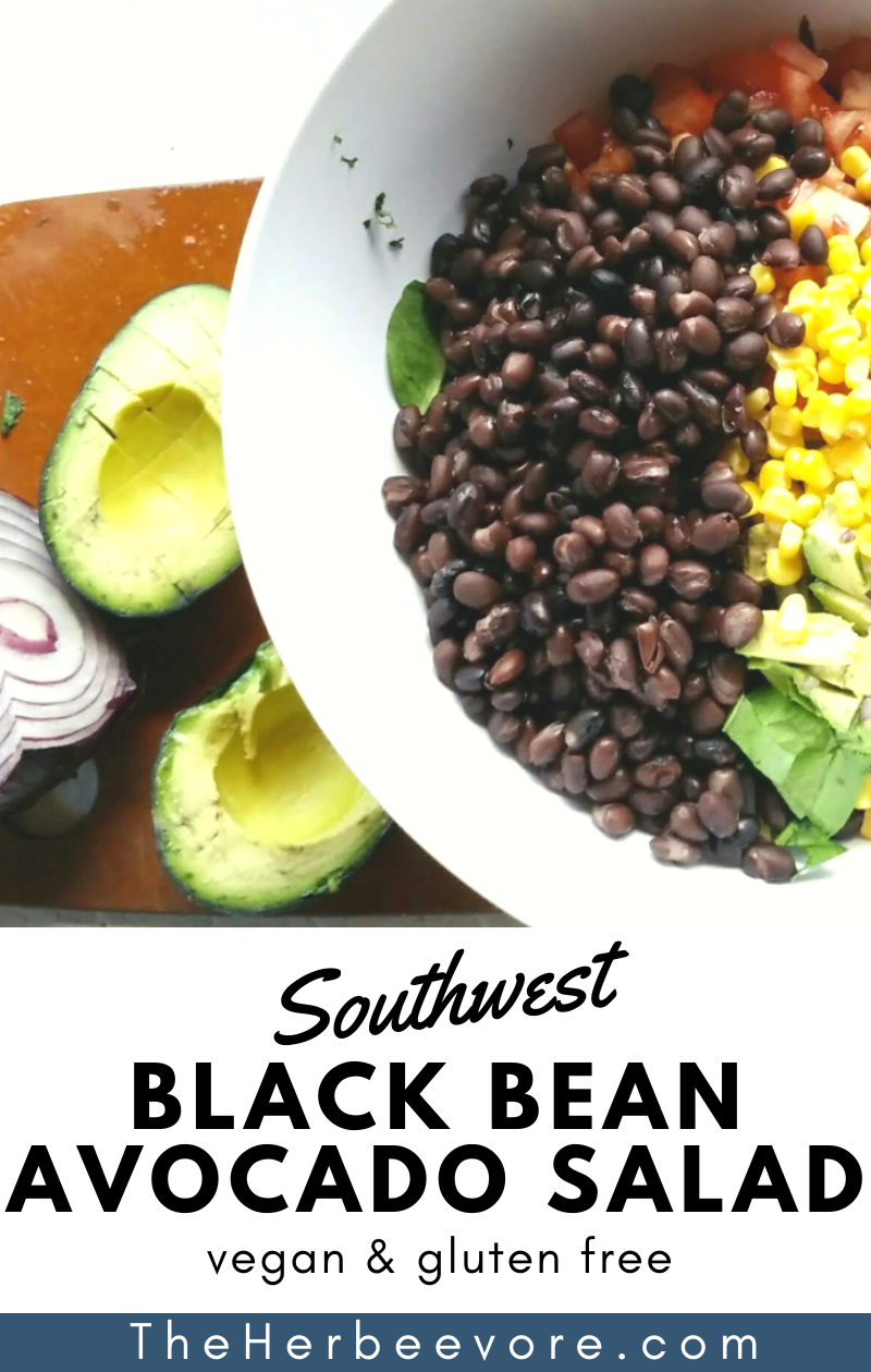 vegan southwest bean salad with avocado corn and black bean salad gluten free bean salad ideas ways to use canned black beans low sodium