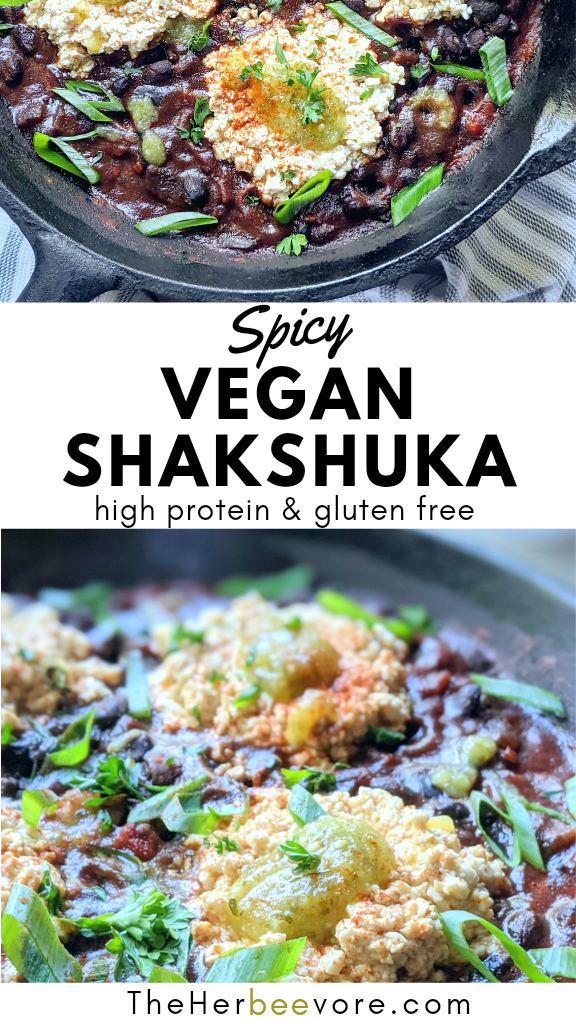 spicy vegan shakshuka with tofu recipe gluten free shakshuka without eggs healthy egg free shakshuka vegan