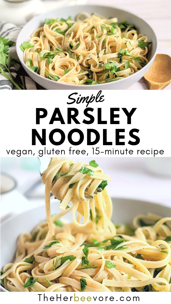 noodles with parsley recipe butter garlic lemon sauce parsley pasta vegetarian gluten free recipes for dinner