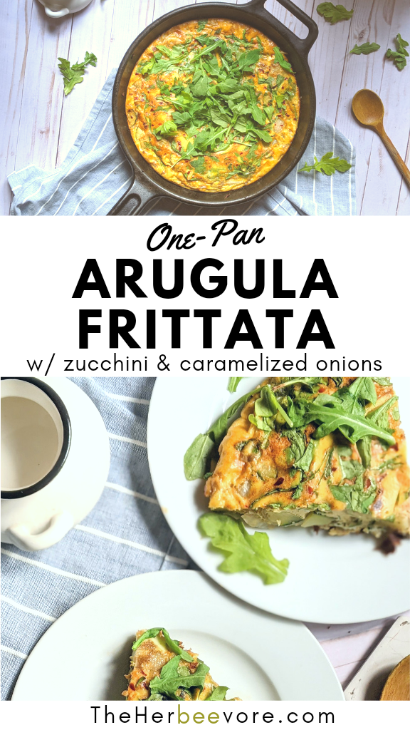 frittata with arugula recipe cooked egg bake with greens and onions rocket frittata with rocket greens