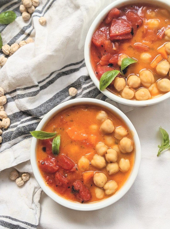 healthy chickpea tomato curry recipe coconut milk high protein vegetarian dinner recipes healthy vegan gluten free lunch or meal prep dinners