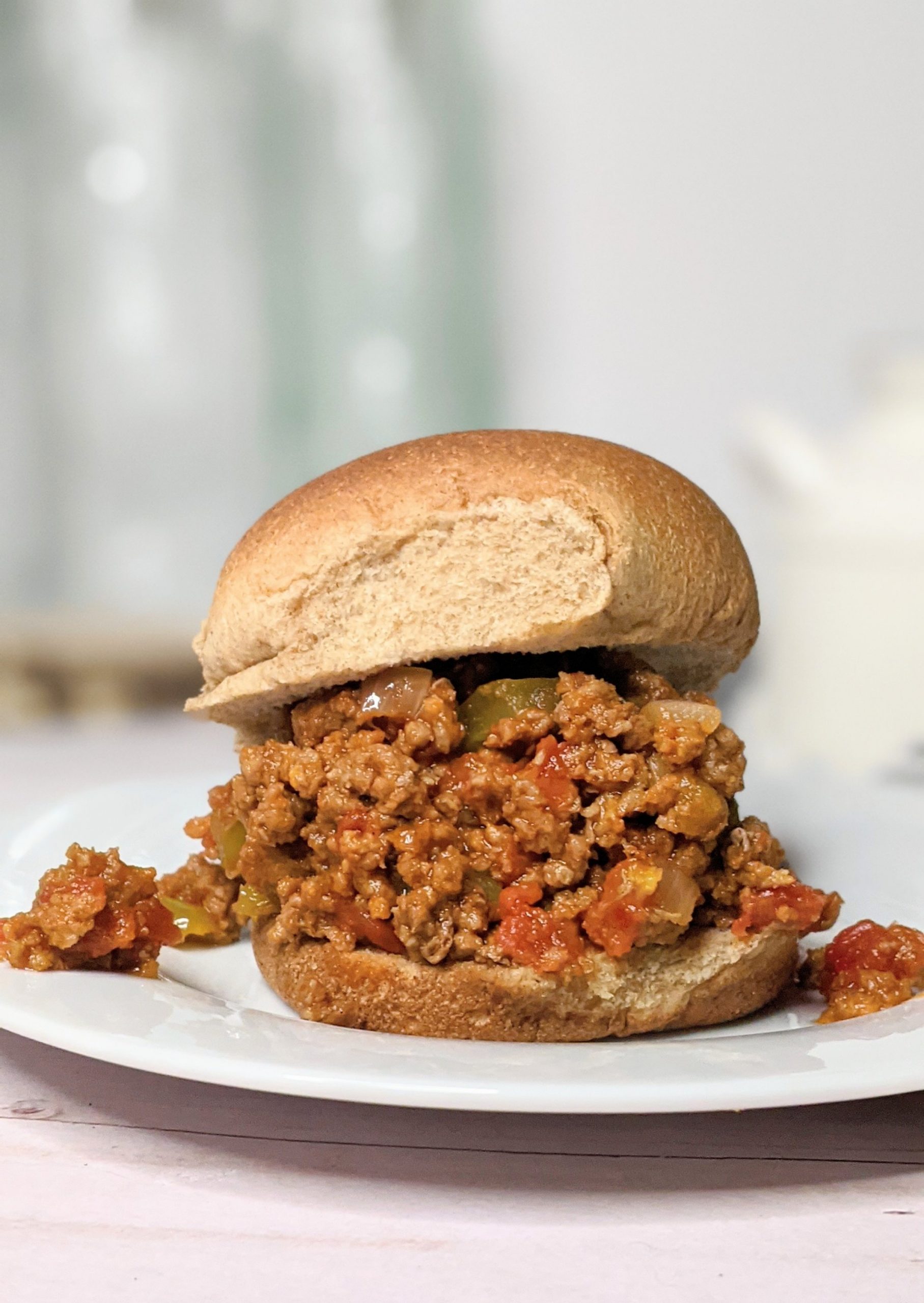 make sloppy joes from scratch with tomatoes peppers ground beef sandwiches low sodium recipes for kids and families low salt dinner ideas