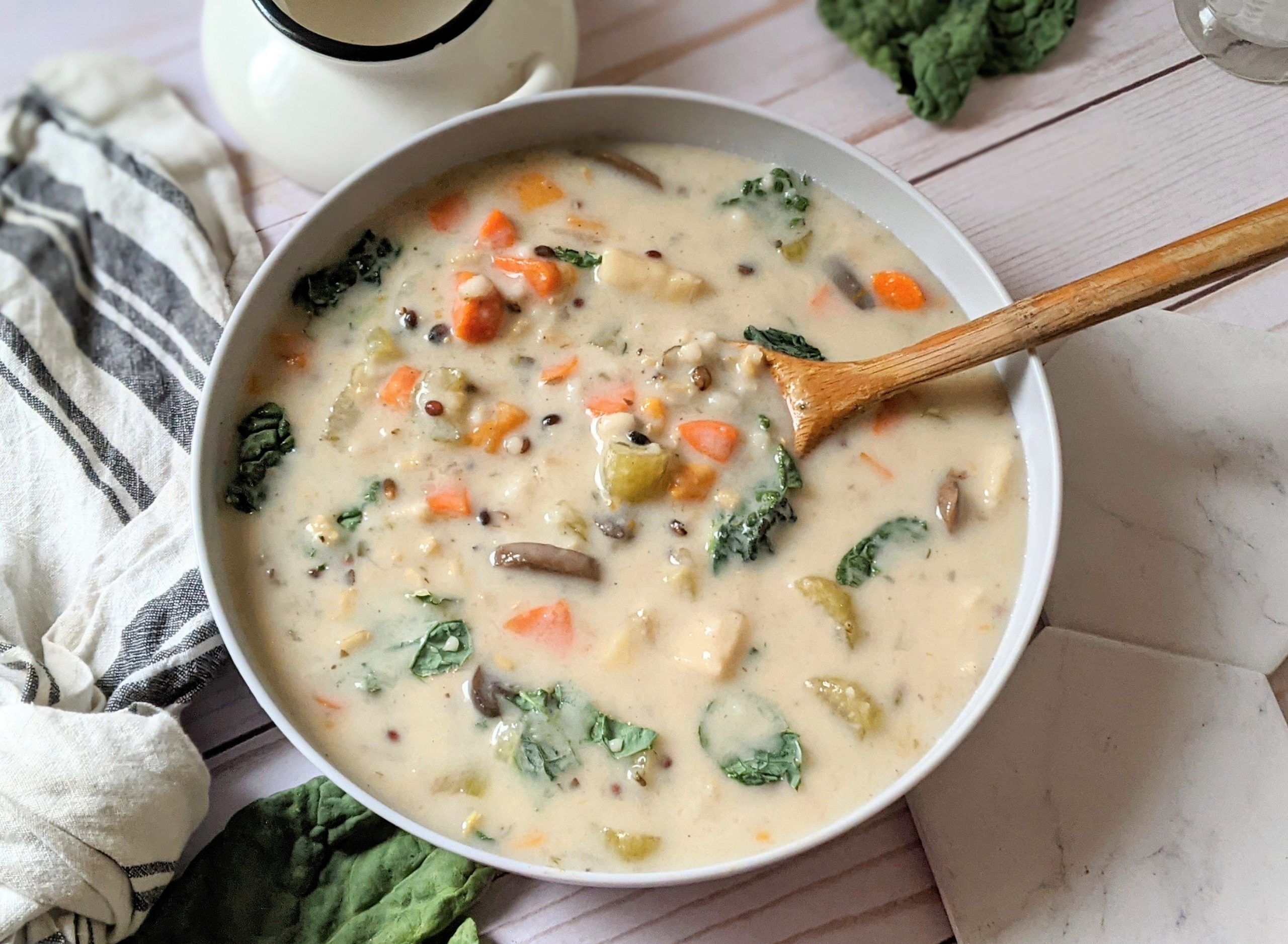 creamy coconut rice soup dairy free vegan gluten free soups with coconut milk and wild rice blend from trader joes
