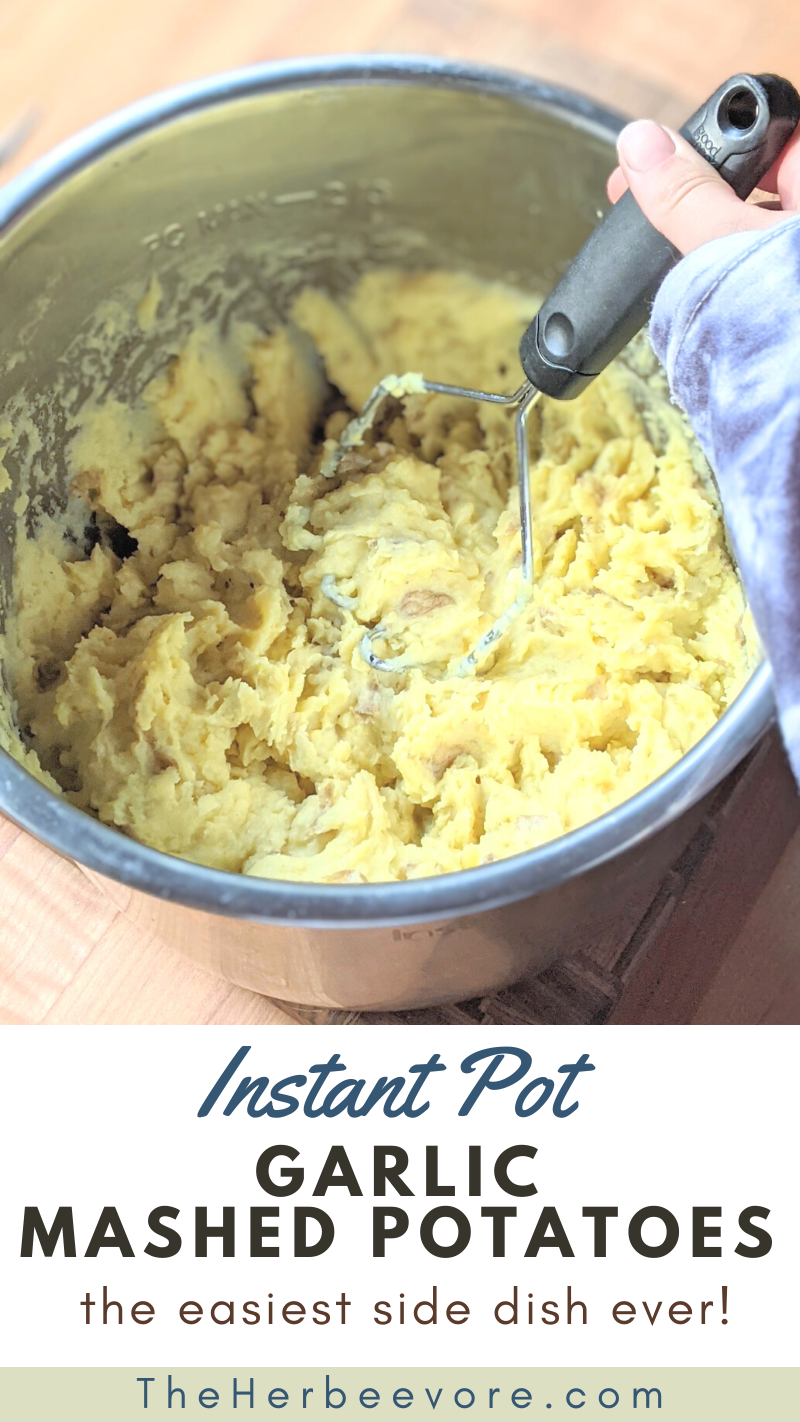 garlic mashed potatoes pressure cooker holiday side dishes instant pot thanksgiving christmas recipes vegetarian gluten free