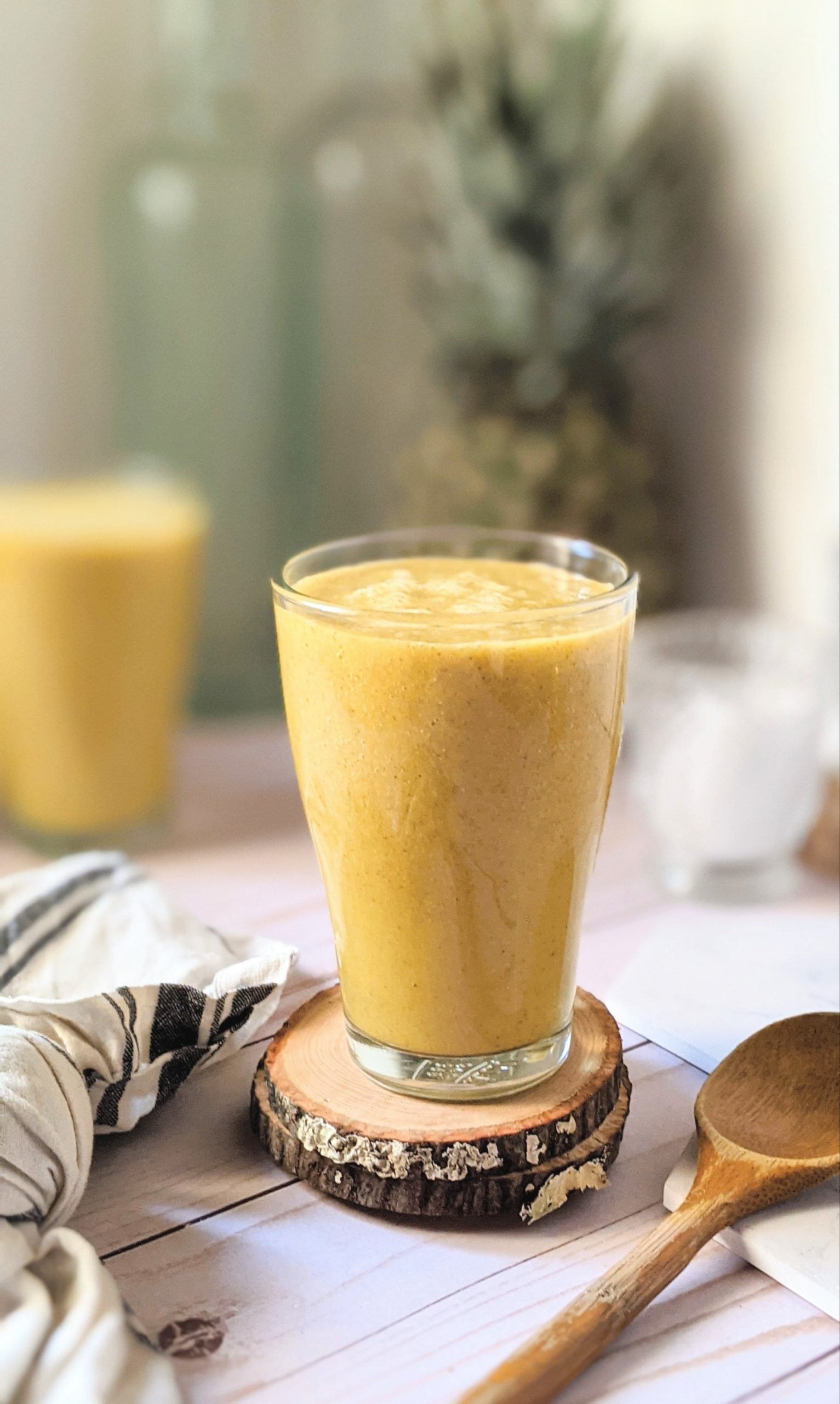 make turmeric taste good with healthy smoothies with turmeric breakfast protein smoothie with pineapple mango and banana