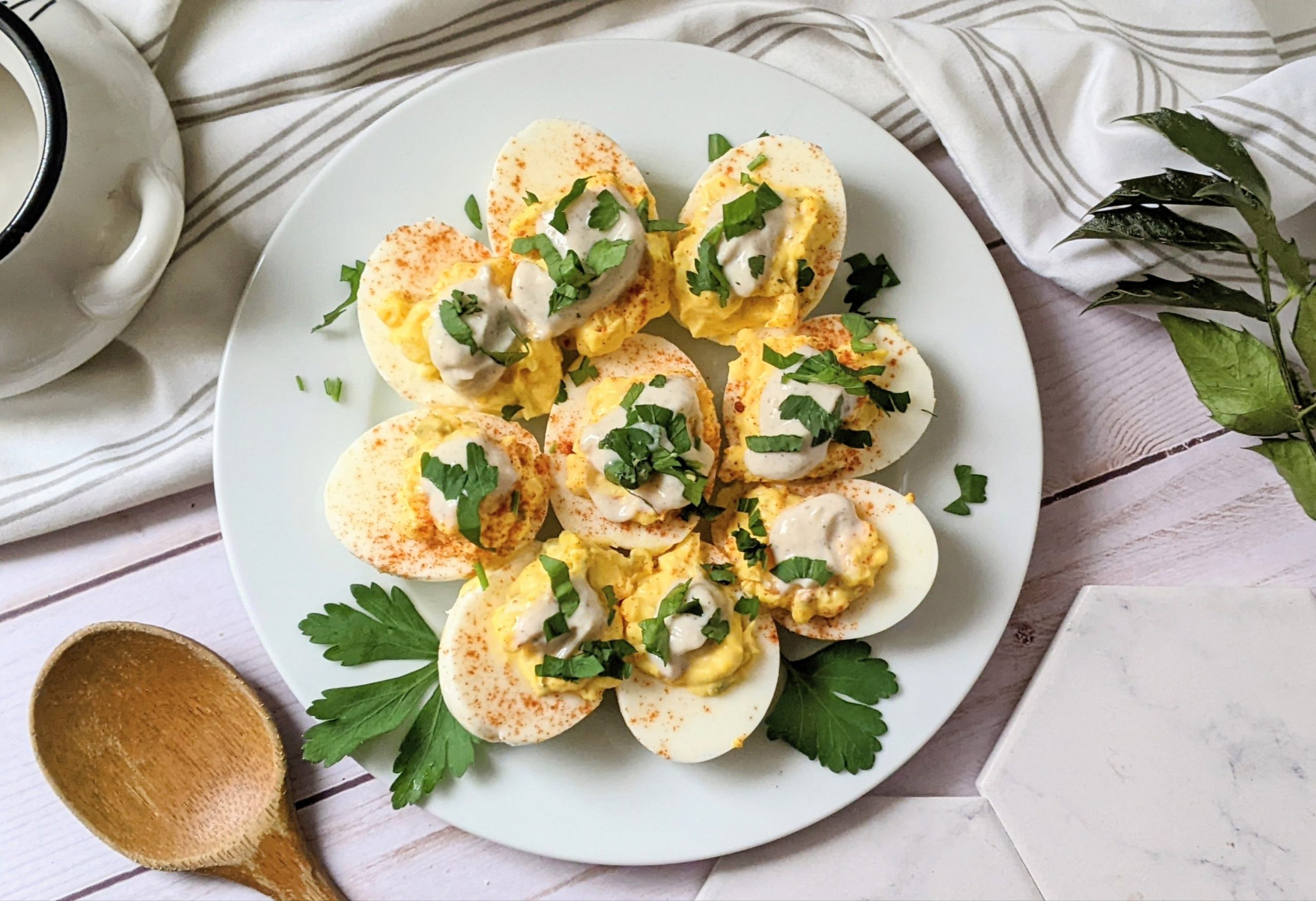 ranch dressing deviled eggs with salad dressing no mayo deviled egg filling without mayonnaise recipes vegetarian holiday appetizers