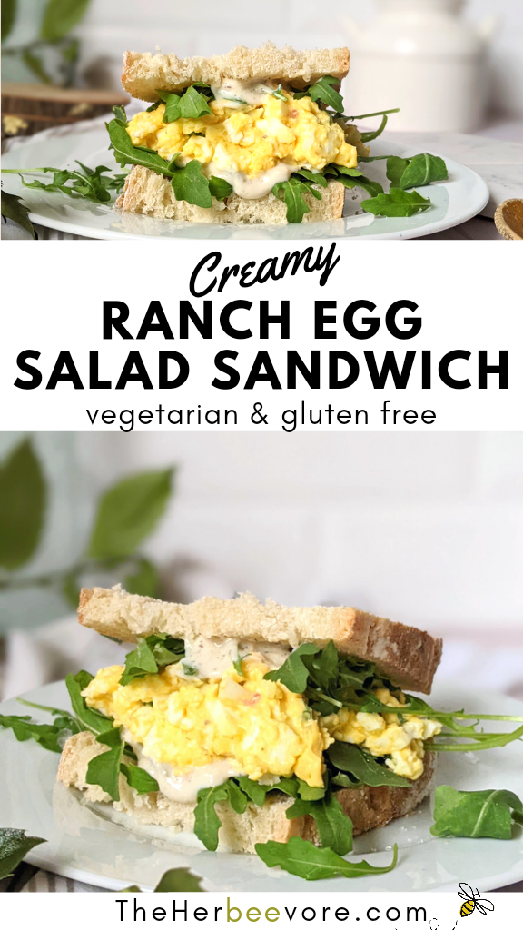 egg salad with ranch dressing gluten free egg sandwiches with ranch and vegetables healthy high protein lunches vegetarian ranch recipes