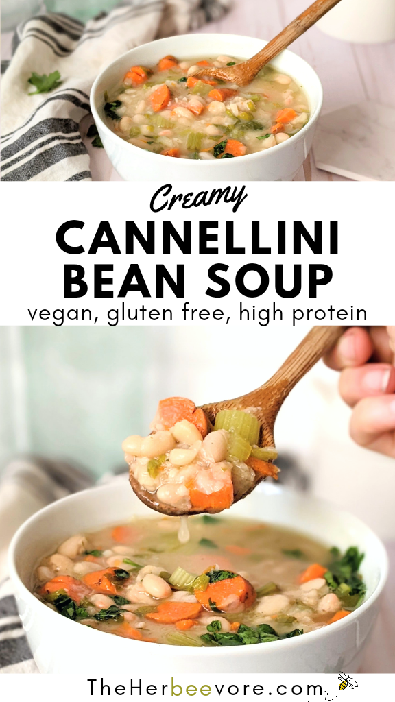 cannellini bean soup recipe vegan gluten free high protein white bean soup without meat
