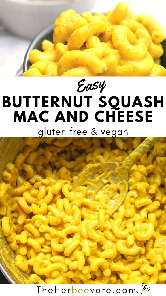 butternut squash mac and cheese gluten free macaroni and cheese with butternut squash dairy free pasta with squash macaroni noodle bake with squash and nutritional yeast
