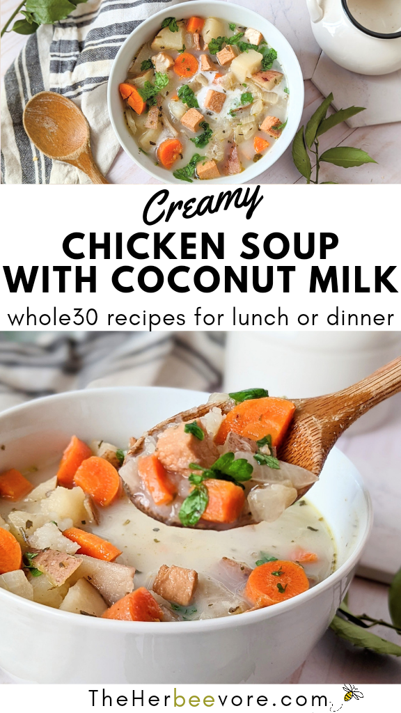 whole30 chicken soup with coconut milk recipe paleo ketp chicken soup creamy chicken soup dairy free no dairy whole30 recipes for dinner