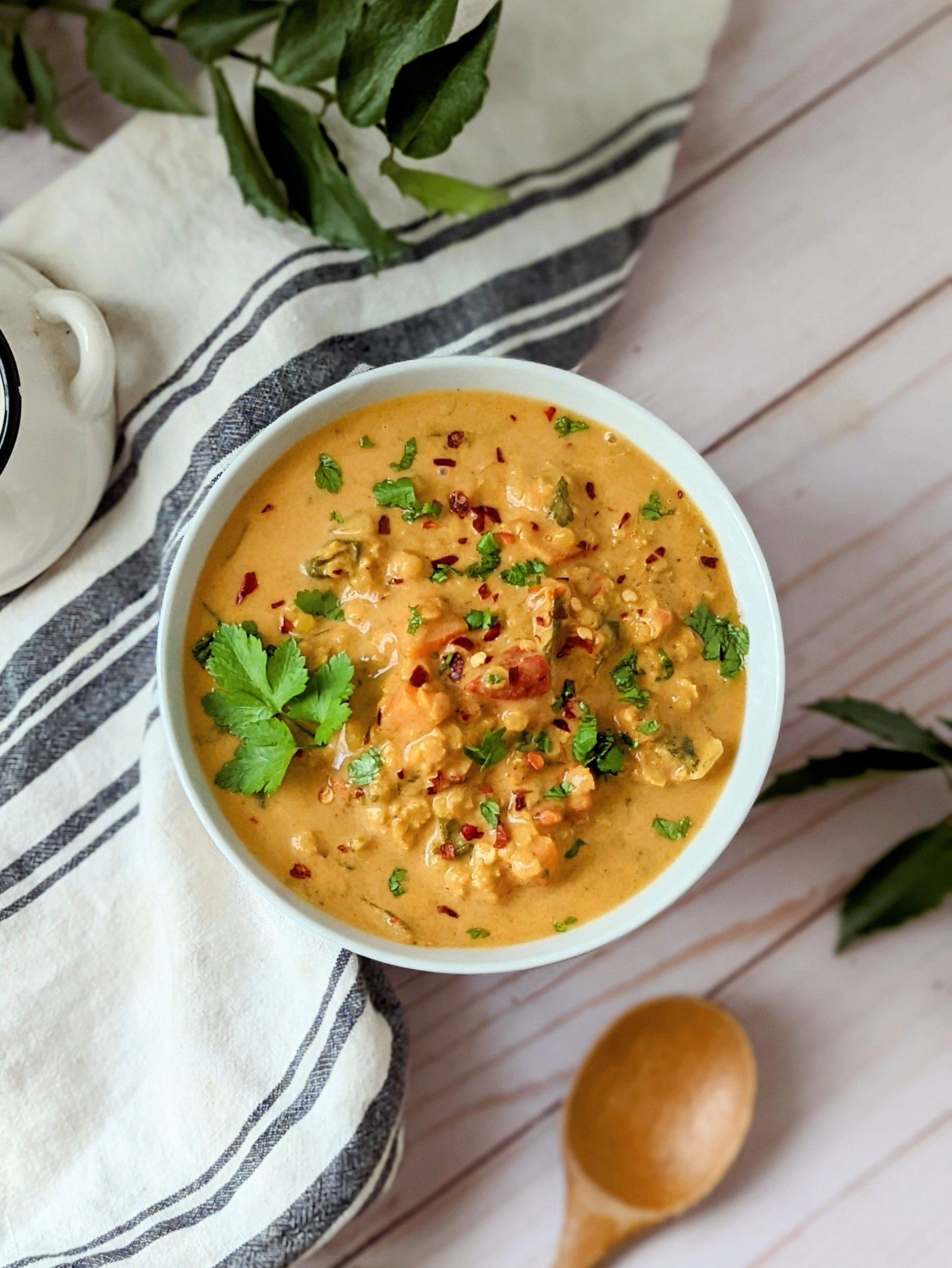 vegan golden curry soup recipe with coconut milk and red lentils stew recipe healthy high fiber soup recipes with coconut milk and curry beans lentil
