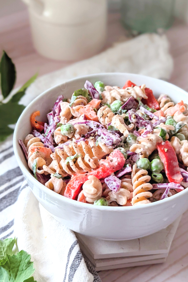 vegetarian pasta salad with mayo dressing creamy vegan noodle salad with mayonnaise dairy free egg free noodle salad recipes