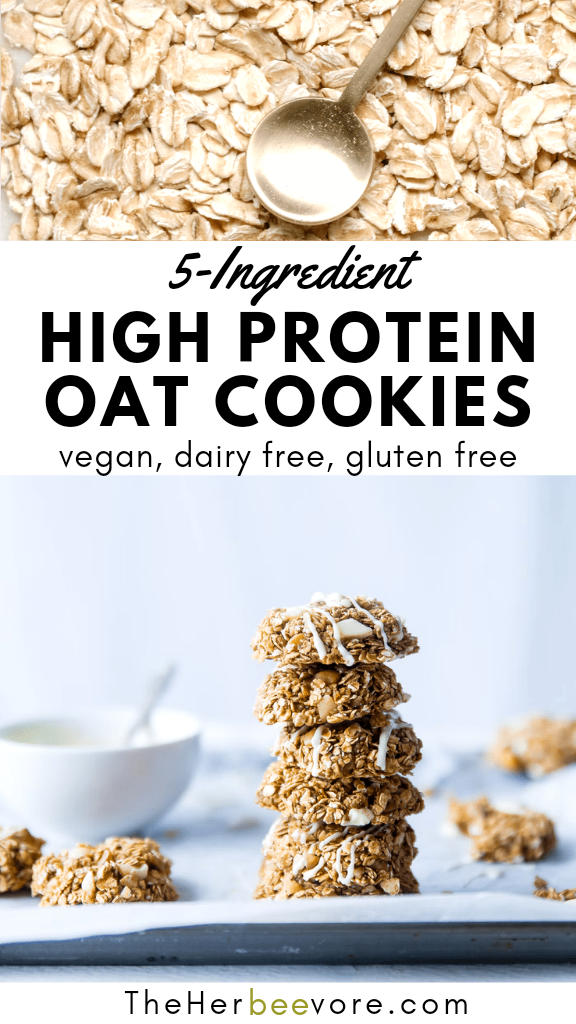 protein cookies with oats banana chocolate chips vegan gluten free high protein desserts with chocolate and protein powder